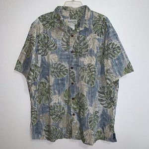 Men's Hawaiian Print Button Down Shirt